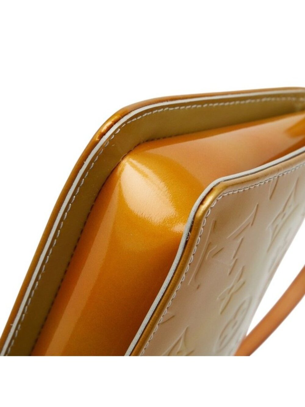 Louis Vuitton Monogram Vernis Lexington Pouch Mini Handbag Green Blue Patent - Picture 5 of 10